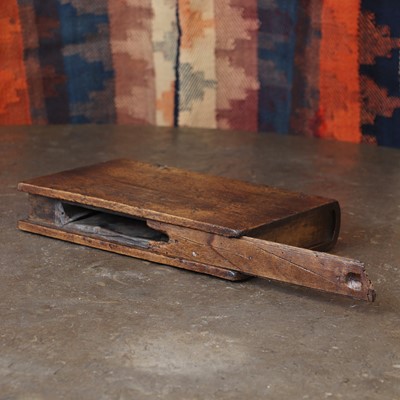 Lot 511 - A carved oak document safe