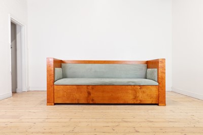 Lot 174 - A Biedermeier maple sofa