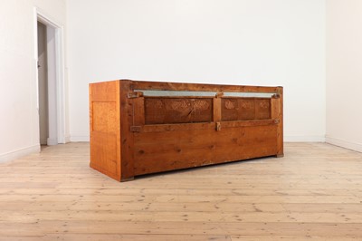 Lot 174 - A Biedermeier maple sofa