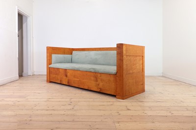 Lot 174 - A Biedermeier maple sofa
