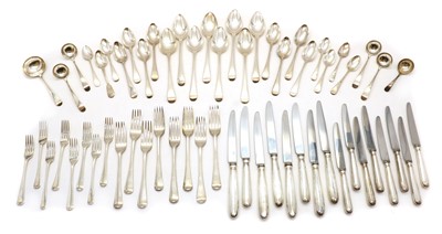 Lot 1 - A large collection of silver flatware