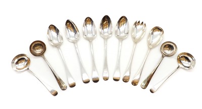 Lot 13 - A collection of silver flatware