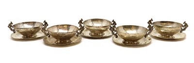 Lot 82 - A group of five silver bowls and dishes