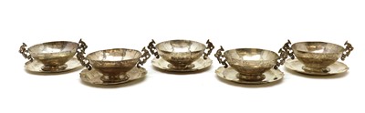 Lot 82 - A group of five silver bowls and dishes