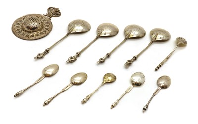 Lot 46 - Four Dutch silver apostle spoons