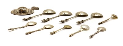 Lot 46 - Four Dutch silver apostle spoons