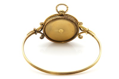 Lot 501 - A Swiss gold key wound fob watch, by Aubert & Capt