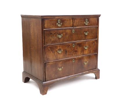 Lot 521 - A George I walnut chest of drawers