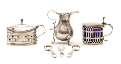 Lot 51 - A George II silver cream jug