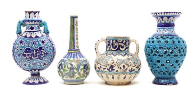 Lot 154 - A collection tin glazed pottery