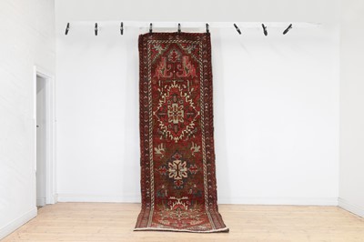 Lot 116 - A Persian Heriz wool runner