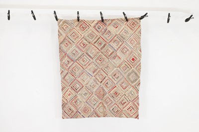 Lot 407 - A cotton patchwork blanket