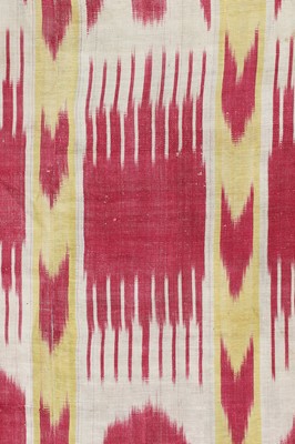 Lot 436 - A silk ikat panel