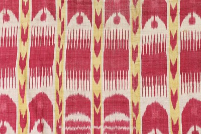 Lot 436 - A silk ikat panel