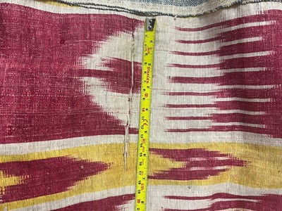 Lot 436 - A silk ikat panel