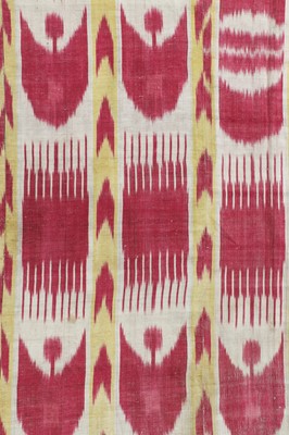 Lot 436 - A silk ikat panel