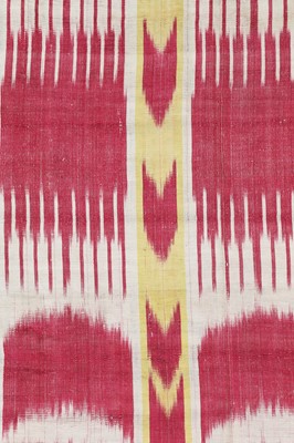 Lot 436 - A silk ikat panel