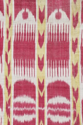 Lot 436 - A silk ikat panel