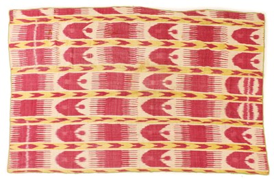 Lot 436 - A silk ikat panel