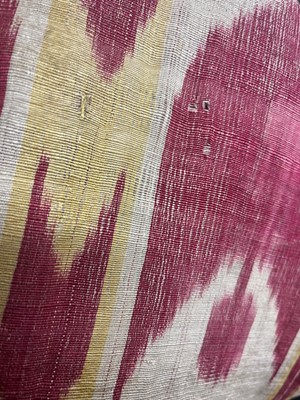 Lot 436 - A silk ikat panel