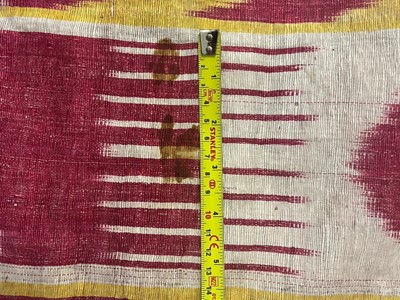 Lot 436 - A silk ikat panel