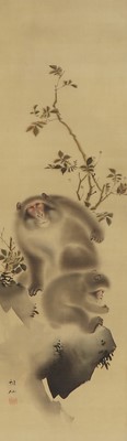 Lot 299 - A Japanese hanging scroll