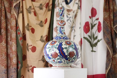 Lot 171 - A Samson porcelain Iznik-style bottle vase