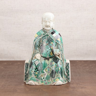 Lot 137 - A Chinese famile verte figure