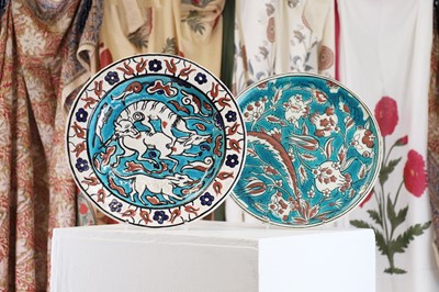 Lot 170 - An Iznik-style pottery charger