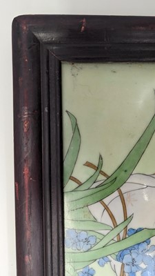 Lot 89 - A Chinese porcelain plaque