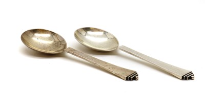 Lot 25 - A pair of silver tablespoons