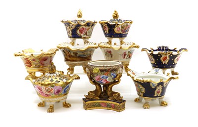Lot 166 - A large collection of Spode porcelain potpourri vases