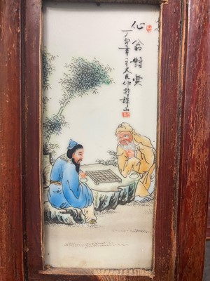 Lot 97 - Three pairs of Chinese panels