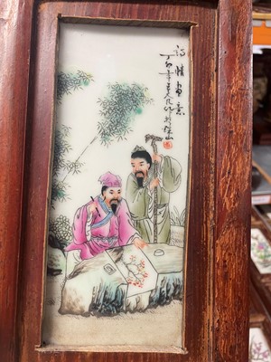 Lot 97 - Three pairs of Chinese panels