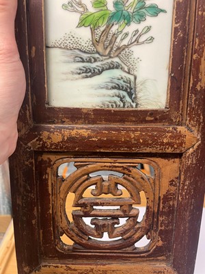 Lot 97 - Three pairs of Chinese panels