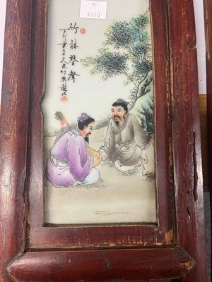 Lot 97 - Three pairs of Chinese panels