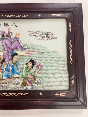 Lot 90 - Two Chinese porcelain plaques