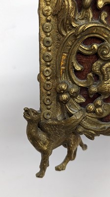 Lot 313 - A French brass casket