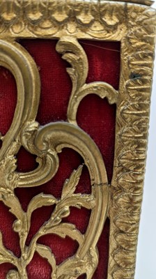 Lot 313 - A French brass casket