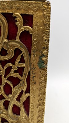 Lot 313 - A French brass casket