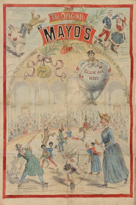 Lot 153 - A hand-painted circus advertising poster