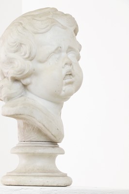 Lot 84 - A carved marble bust