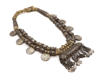 Lot 76 - An Omani silver Marriyah necklace