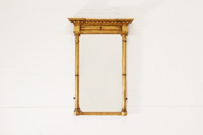 Lot 127 - A Regency-style giltwood pier mirror