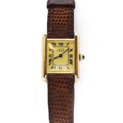 Lot 308 - A ladies' Must de Cartier quartz strap watch