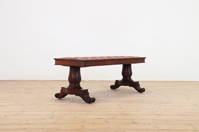 Lot 490 - A mahogany window seat