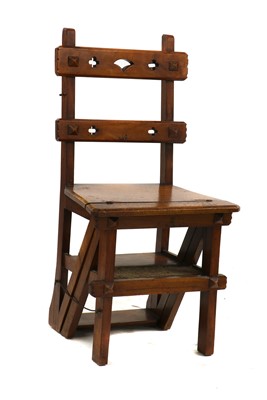 Lot 389 - A Victorian mahogany metamorphic chair