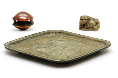 Lot 108 - A Chinese hardstone seal