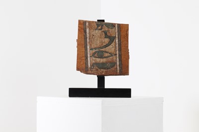 Lot 331 - A painted wood fragment