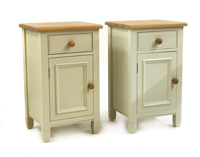Lot 448 - A pair of Neptune 'Chichester' painted bedside tables